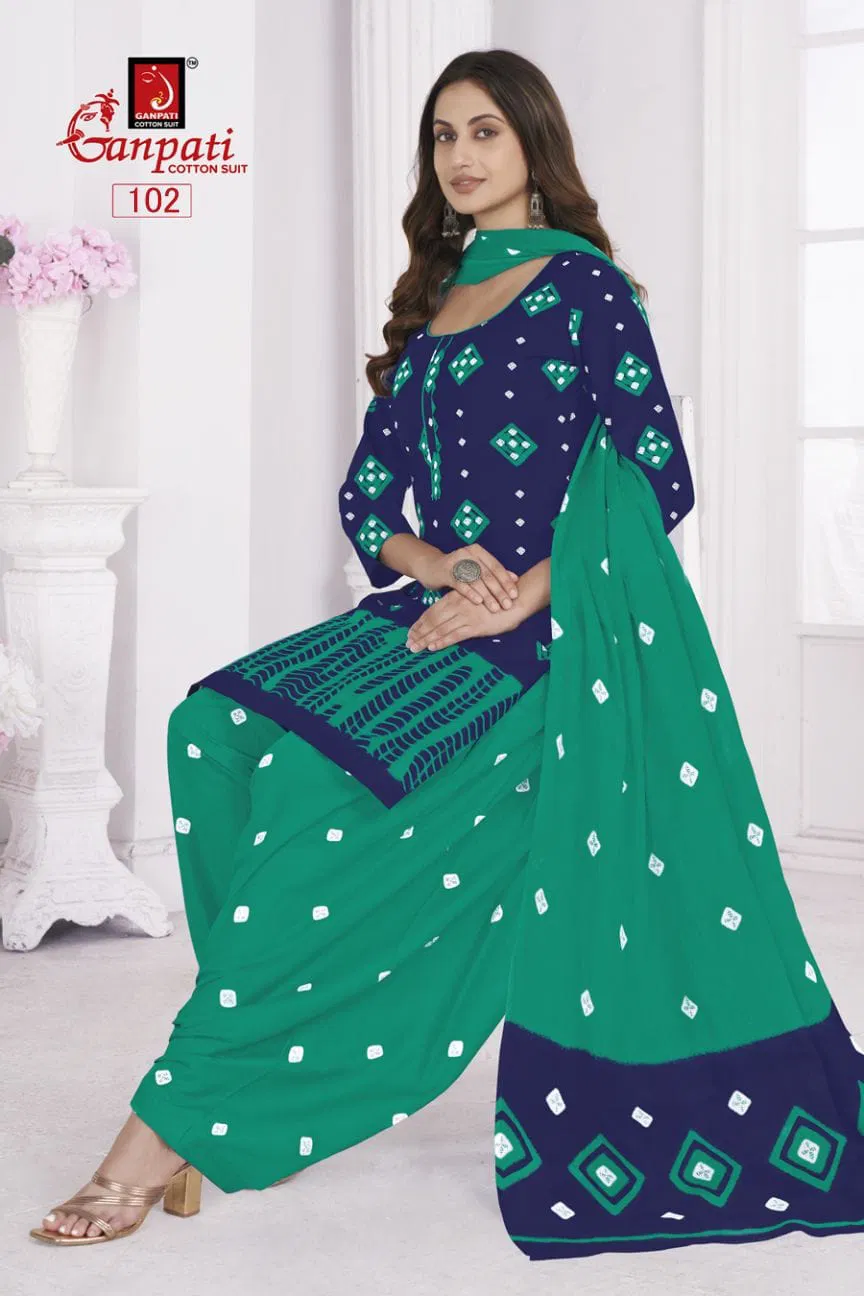 Shibori Special Vol 01 By Ganpati Heavy Cotton Printed Dress Material Online Wholesale